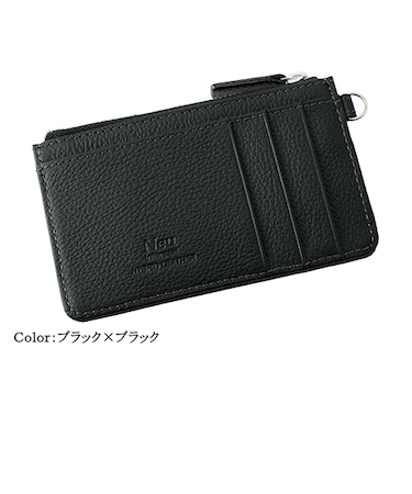 【お買い得】　ノイインテレッセ　ゲンシュク　フラグメントウォレット　3648BK　ブラック×ブラック
