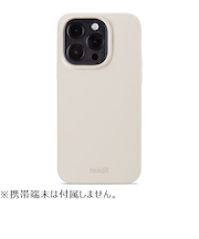 【iPhone15Pro】　ホールディット（Holdit）　シリコンケース　15994　ライトベージュ