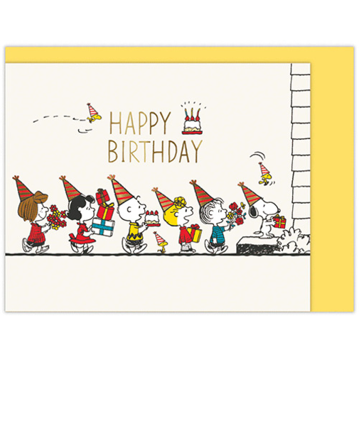 ホールマーク（Hallmark）　誕生お祝い　立体ミニカード　スヌーピー　840303　パーティガーランド