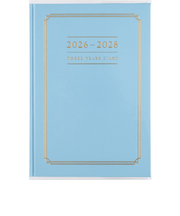 【2026年1月始まり】　高橋書店　3年横線当用新日記　A5　デイリー1日1ページ　13　ブルー　各月1日始まり