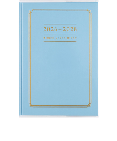 【2026年1月始まり】　高橋書店　3年横線当用新日記　A5　デイリー1日1ページ　13　ブルー　各月1日始まり