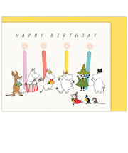 ホールマーク（Hallmark）　誕生お祝い　立体ミニカード　ムーミン　840334　バースデーキャンドル