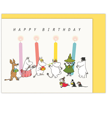 ホールマーク（Hallmark）　誕生お祝い　立体ミニカード　ムーミン　840334　バースデーキャンドル