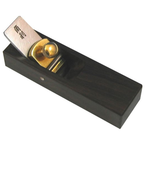 角利　細工用黒檀豆鉋　平　18mm　No.1