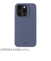【iPhone15Pro】　ホールディット（Holdit）　シリコンケース　15996　パシフィックブルー