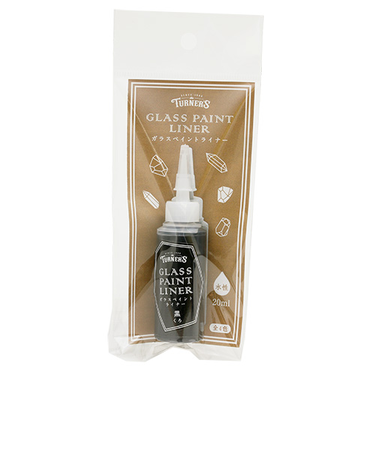 ガラスペイントライナー　黒　20mL　GP020209