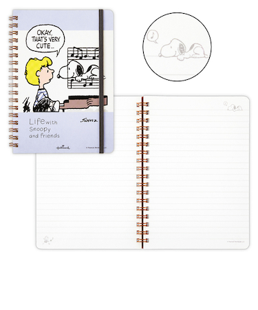 ホールマーク（Hallmark）　リングノート　Life　with　Snoopy　and　Friends　スヌーピー　830908　ブルー