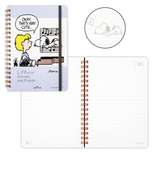ホールマーク（Hallmark）　リングノート　Life　with　Snoopy　and　Friends　スヌーピー　830908　ブルー