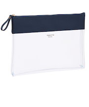 セキセイ　ラポルタ　クリアケース　クリアクリア　A5　LA-6355　ネイビーブルー