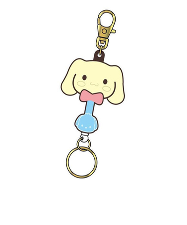 バンダイ　サンリオキャラクターズチョコレート　ラバーキーリール　シナモロール