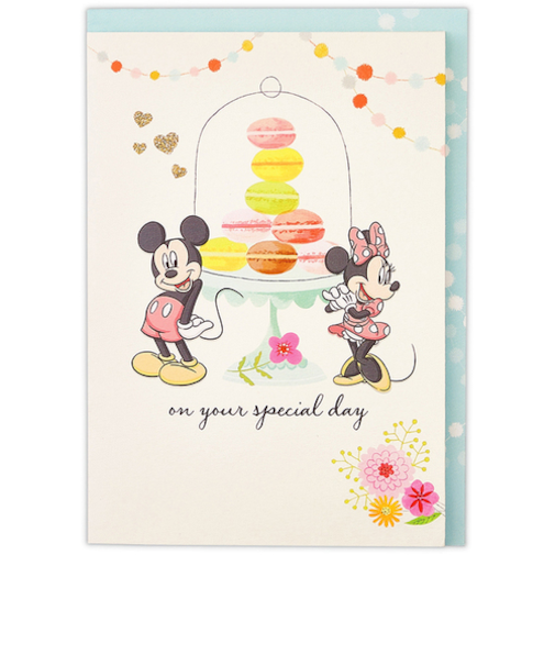 ホールマーク（Hallmark）　グリーティングカード　誕生お祝い　オルゴール　ディズニー　815301　ミッキー＆ミニー　マカロンタワー2