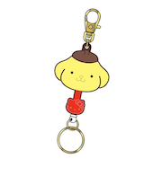 バンダイ　サンリオキャラクターズチョコレート　ラバーキーリール　ポムポムプリン
