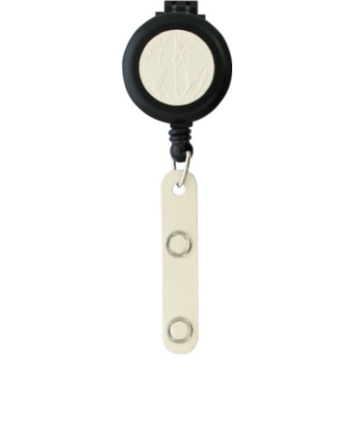 リールクリップ　レザー　アイボリー