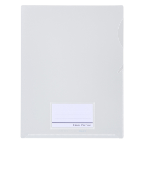 セキセイ　シールックワイドフォルダー　A4　CLK-2404　クリア