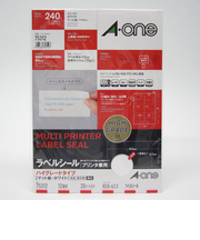エーワン（A-one）　ラベルシールハイグレード　75312　12面　20シート