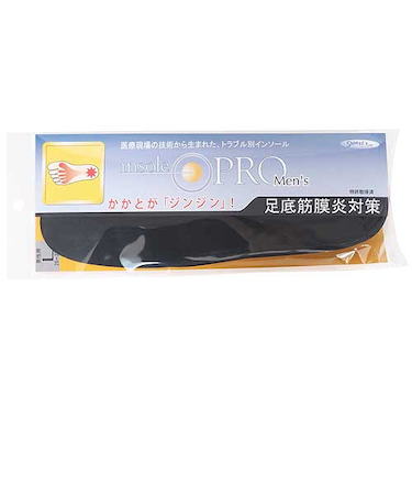 村井　インソールプロ（insole　PRO)　足底筋膜炎対策　メンズ　L　ブラック
