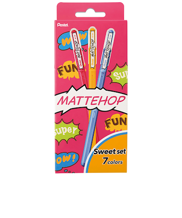 ぺんてる（Pentel）　マットホップ（MATTEHOP）　K110-V7STB　スイート7色セット