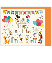 ホールマーク（Hallmark）　誕生お祝い　立体ミニカード　ディズニー　ミッキー＆フレンズ　840273　ハッピーバースデーケーキ