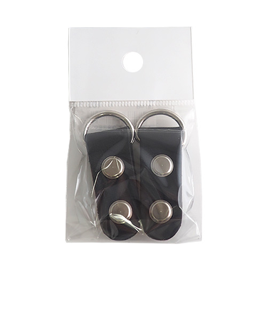 中西　革つりかん　SS　黒　2個入り