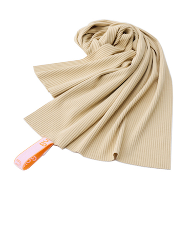 アンプラグ（Unplug）　サウナタオル　go37　TOWEL　ベージュ×オレンジ