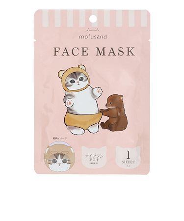 粧美堂　モフサンド（mofusand）　フェイスマスク　保湿シートマスク　MD46912　くま