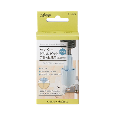 クロバー（Clover）　センタードリルビット　丁番・金具用　1.5mm　六角軸　71－145