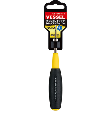 ベッセル（VESSEL）　クッショングリップトルクスドライバー　No.B-640TX（T6×40）