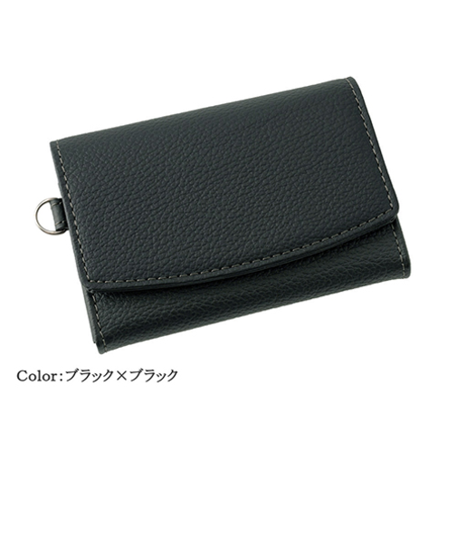 【お買い得】　ノイインテレッセ　ゲンシュク　マルチウォレット　3649BK　ブラック×ブラック