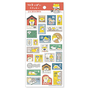 マインドウェイブ　切手っぽいステッカー　81750　しばんばん