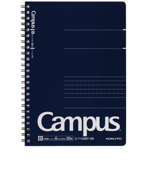 コクヨ（KOKUYO）　大人キャンパス　ツインリングノート　A5　ドット入り罫線　ス－T133BT－DB