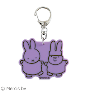 グリーンフラッシュ（GreenFlash）　ミッフィー（miffy）　アクリルキーホルダー　BM－223　purple