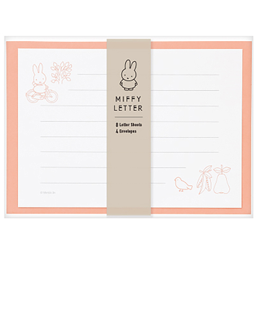 マルアイ　ミッフィー　横型レターセット　ピンク　レ－MY9P