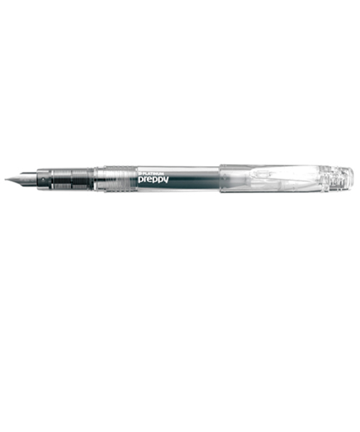 プラチナ万年筆（PLATINUM）　プレピー　クリスタル　PSQC－400　細字　＃4　クリスタル