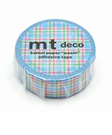 カモ井　mt　1P　MT01D551　カラフルギンガムチェック／ブルー