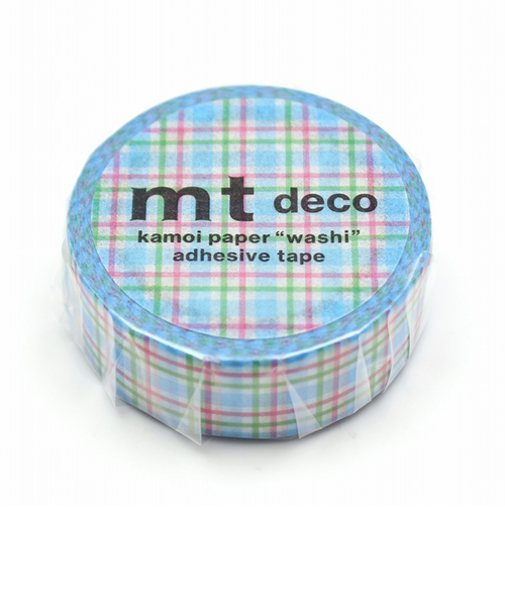 カモ井　mt　1P　MT01D551　カラフルギンガムチェック／ブルー