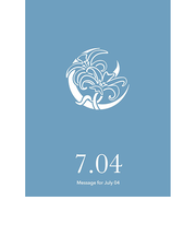 草紙堂　花結びメッセージカード　7月4日