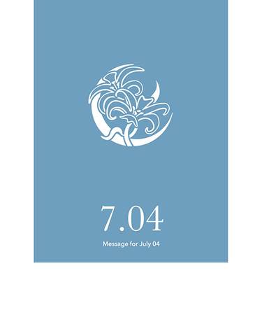 草紙堂　花結びメッセージカード　7月4日