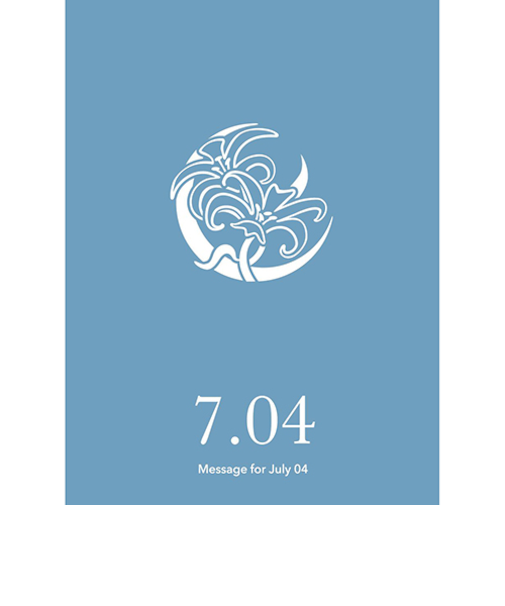 草紙堂　花結びメッセージカード　7月4日