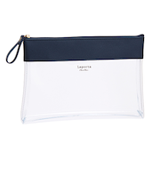 セキセイ　ラポルタ　クリアケース　クリアクリア　B6　LA-6350　ネイビーブルー