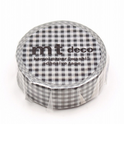 カモ井　mt　1P　MT01D547　細かいギンガムチェック／ブラック