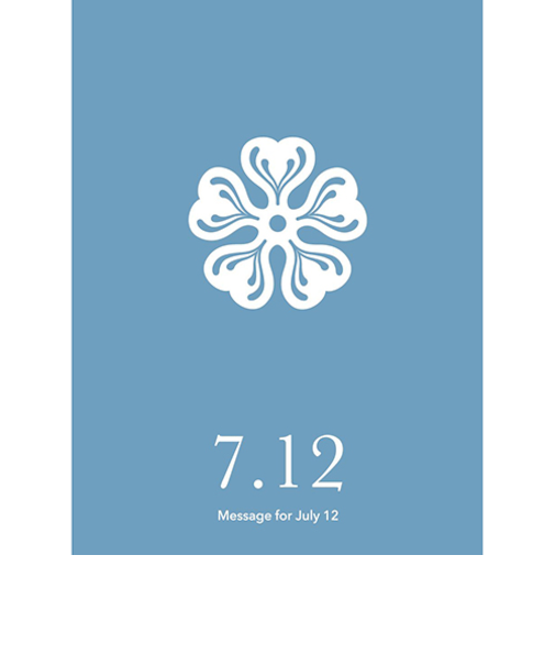 草紙堂　花結びメッセージカード　7月12日