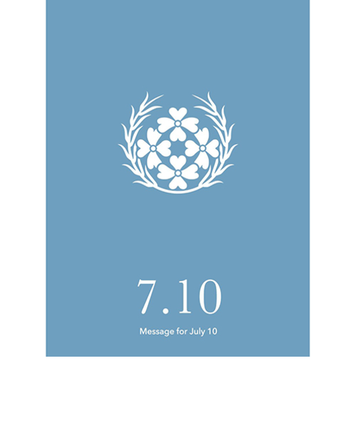 草紙堂　花結びメッセージカード　7月10日