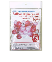 ハイデライト　コンフェティバルーン　30個入　ハート　B1254