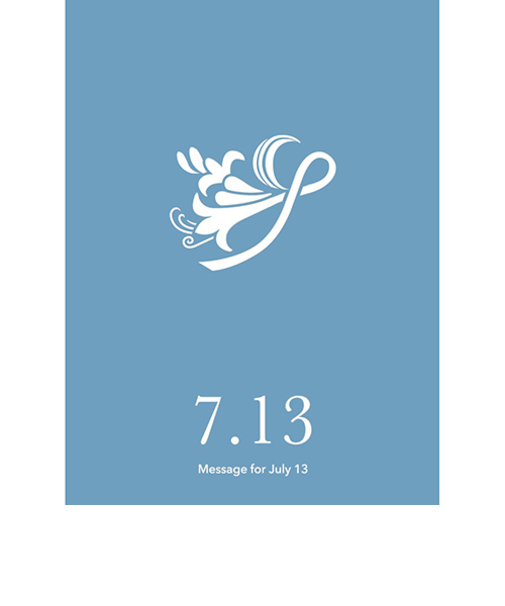 草紙堂　花結びメッセージカード　7月13日