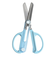 クツワ　キャップ一体こどもハサミ（左手用）　SS122L　ライトブルー