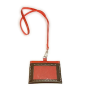 レザークラフトキット　IDカードケース　チョコ