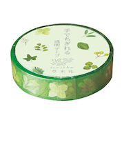 リュリュ　草木花　透明テープ　SMMT-103　グリーン