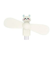【お買い得】　グルマンディーズ　コネクタ付き　ミニクールファン（USB　Type-C）　ちいかわ　モモンガ