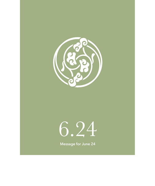 草紙堂　花結びメッセージカード　6月24日