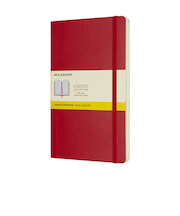 モレスキン（MOLESKINE）　クラシックノートブック　ソフトカバー　方眼　ラージサイズ　レッド